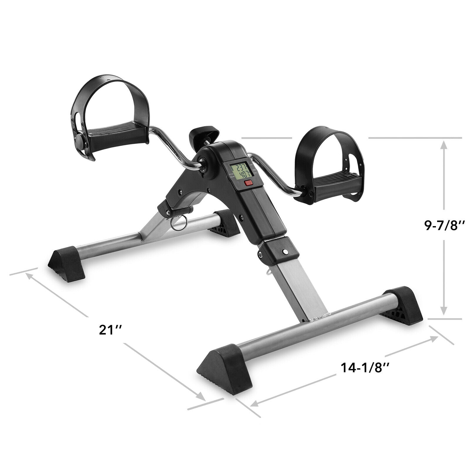 Foldable Under Desk Pedal Exerciser Mini Home Gym Bike