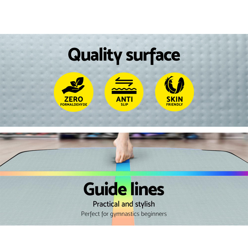 3M Air Track Gymnastics Tumbling Exercise Mat with Pump