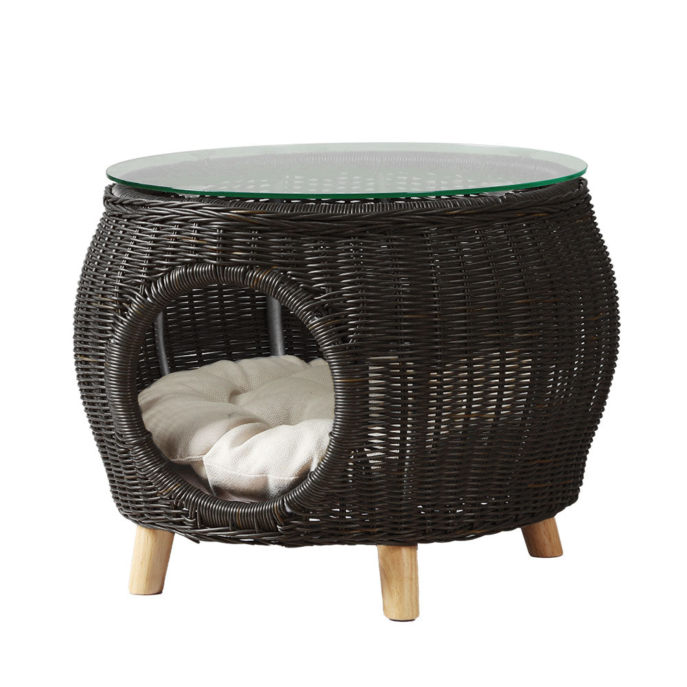 Gardeon Side Table Coffee Pet Bed Indoor Wicker Outdoor Furniture Patio Desk