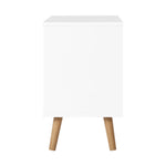 Artiss Bedside Tables Drawers Side Table Nightstand White Storage Cabinet Wood