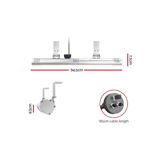 Electric Infrared Indoor Outdoor Heater Radiant Strip Halogen