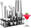 Cocktail Shaker Set Stainless Steel Professional Bar Tools Drink Mixing 23-Piece