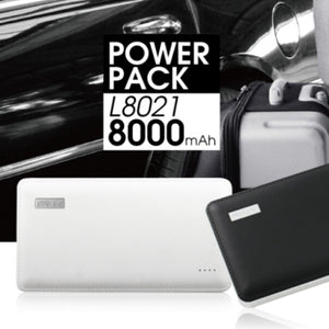 8000mAh Power Bank with Dual USB Ports