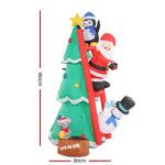 Jingle Jollys Inflatable Christmas Tree Santa 1.8M Decorations Outdoor LED Light