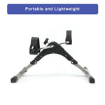 Foldable Under Desk Pedal Exerciser Mini Home Gym Bike