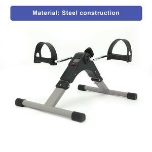 Foldable Under Desk Pedal Exerciser Mini Home Gym Bike