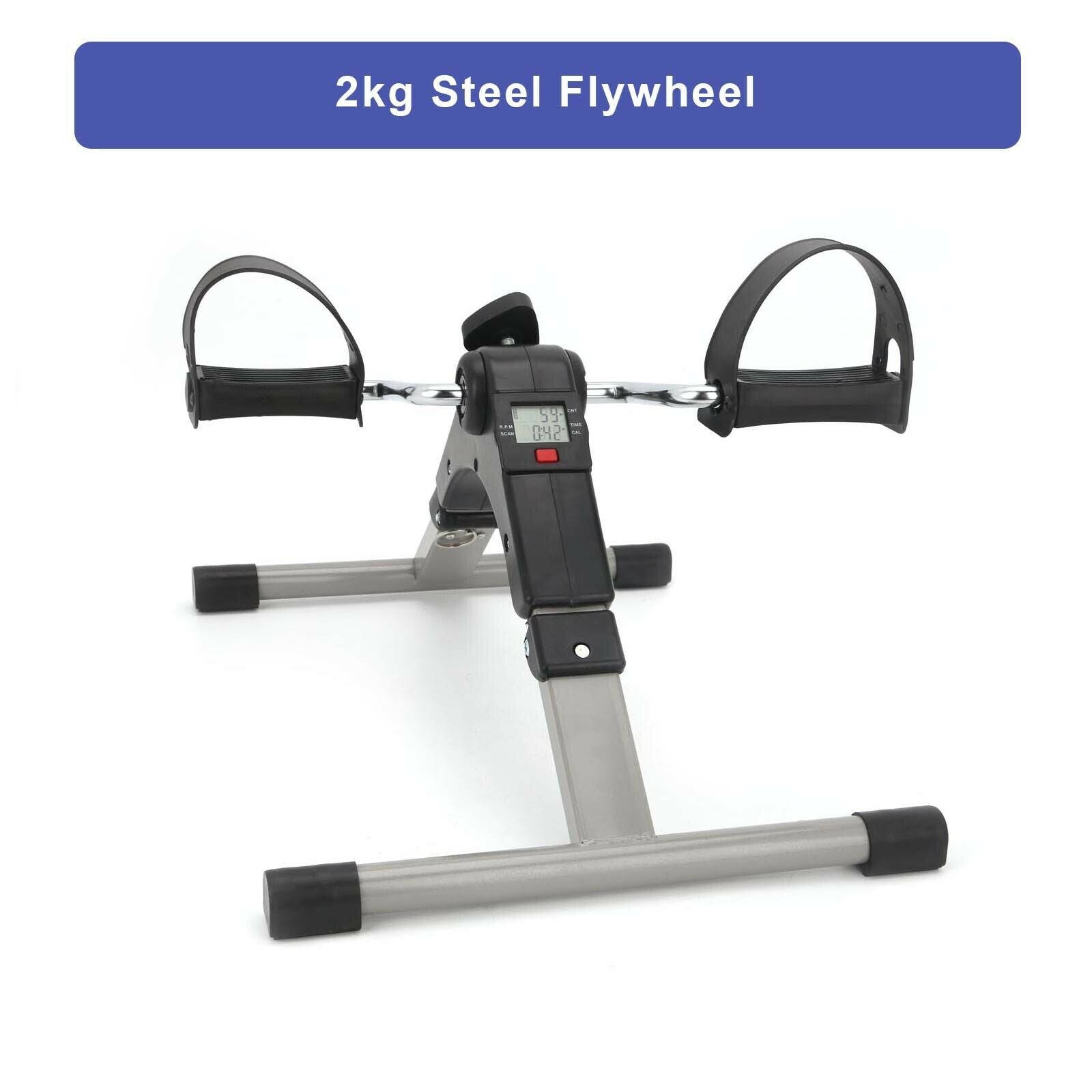 Foldable Under Desk Pedal Exerciser Mini Home Gym Bike