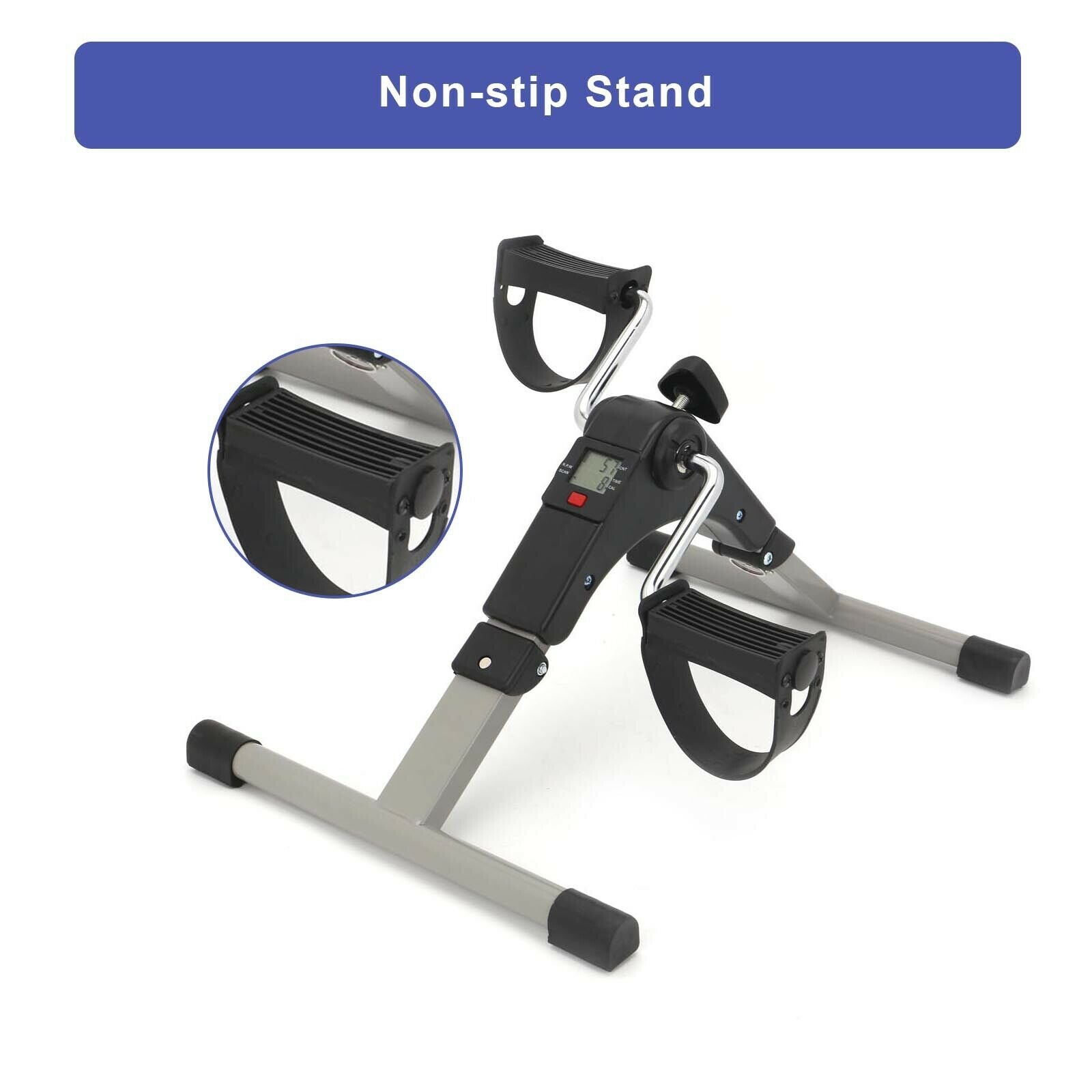 Foldable Under Desk Pedal Exerciser Mini Home Gym Bike